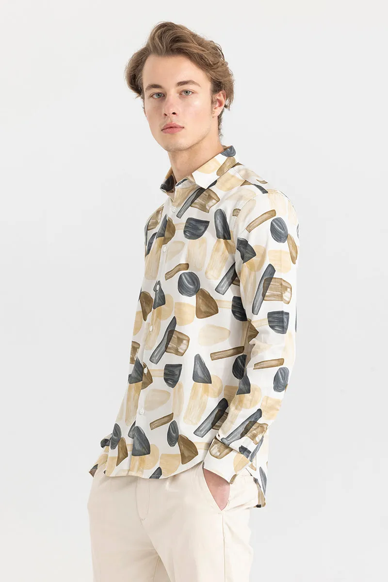 Abstract Gem Beige SHirt