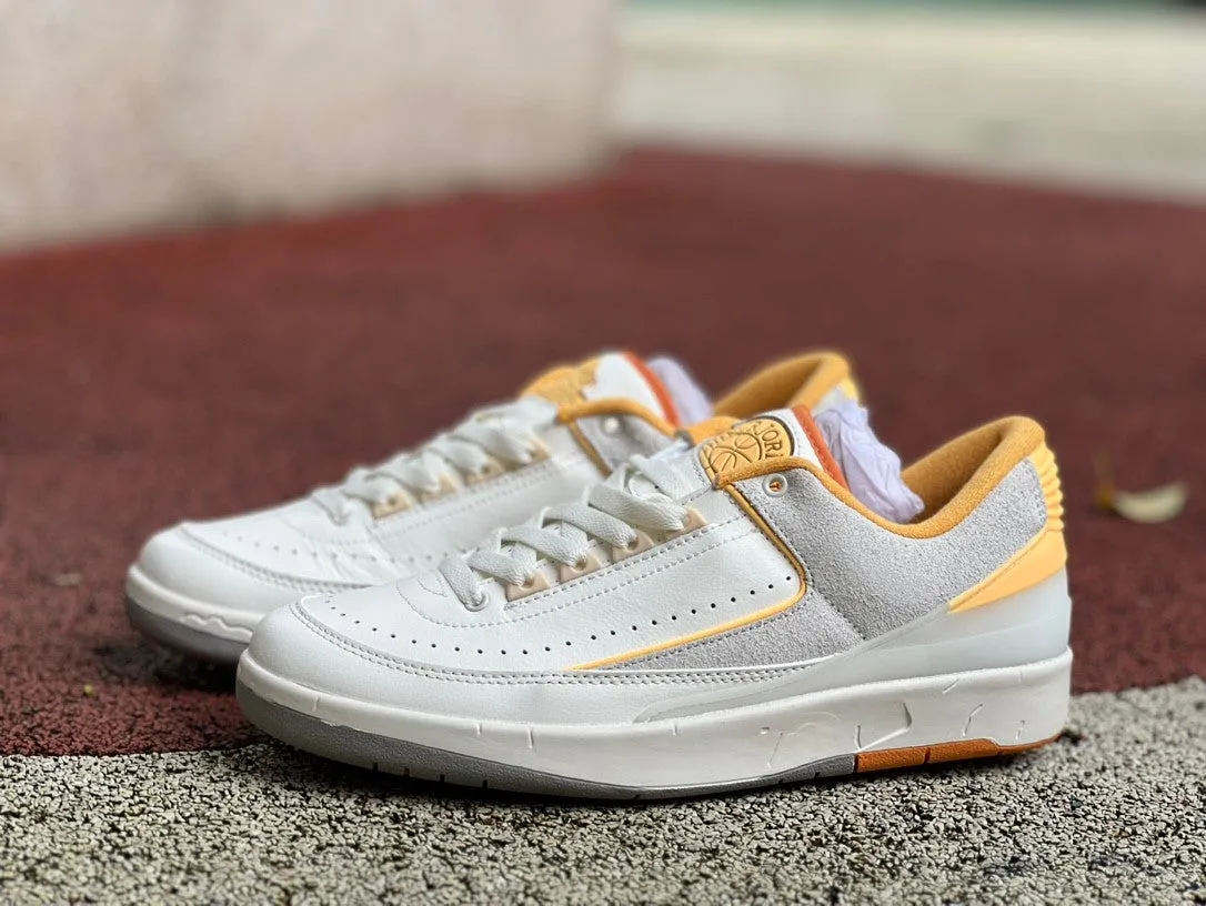 Air Jordan 2 Low Grey/White/Orange