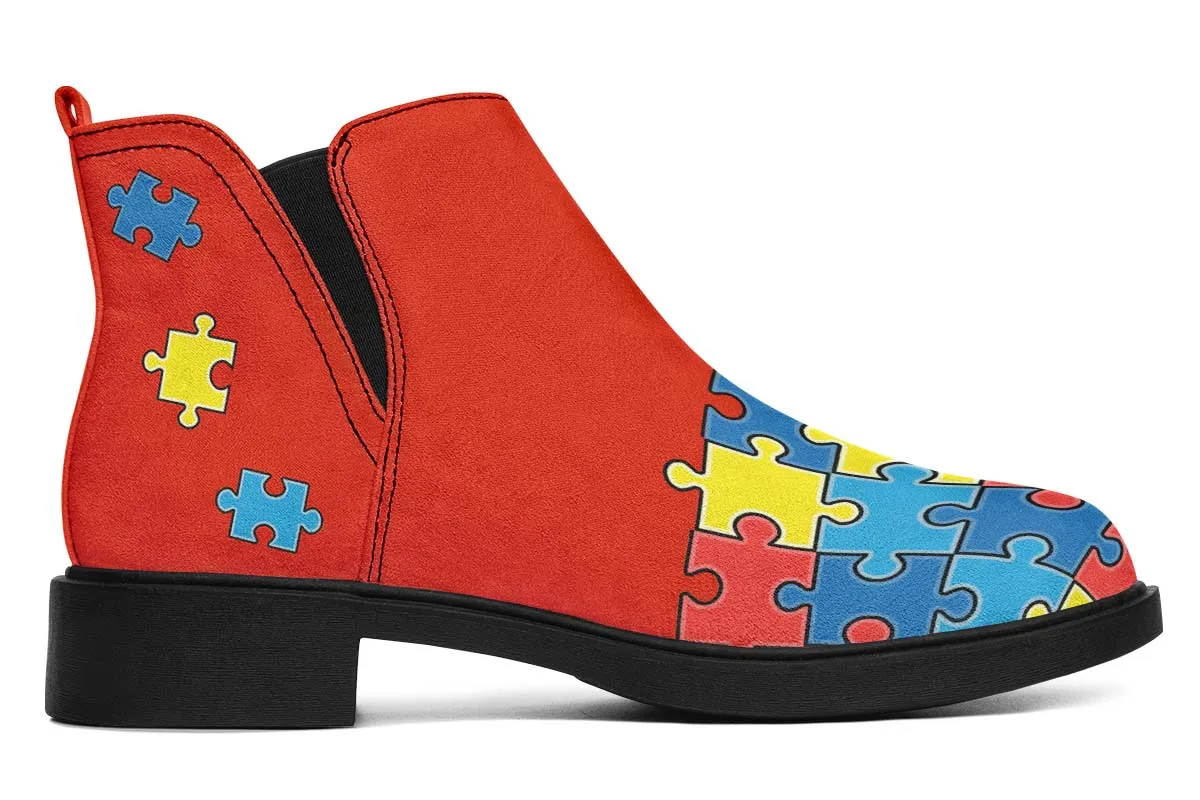 Autism Awareness Puzzle Neat Vibe Boots