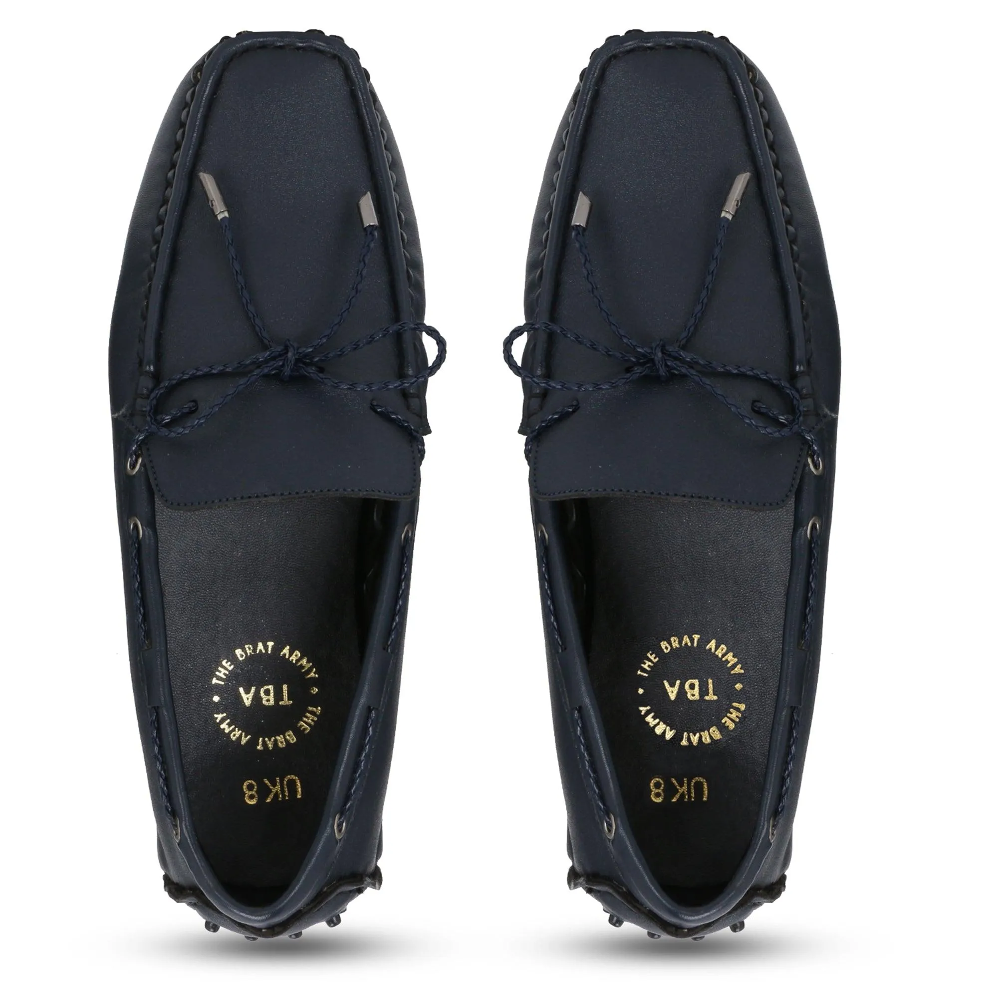 Aza Blue Driving Loafers