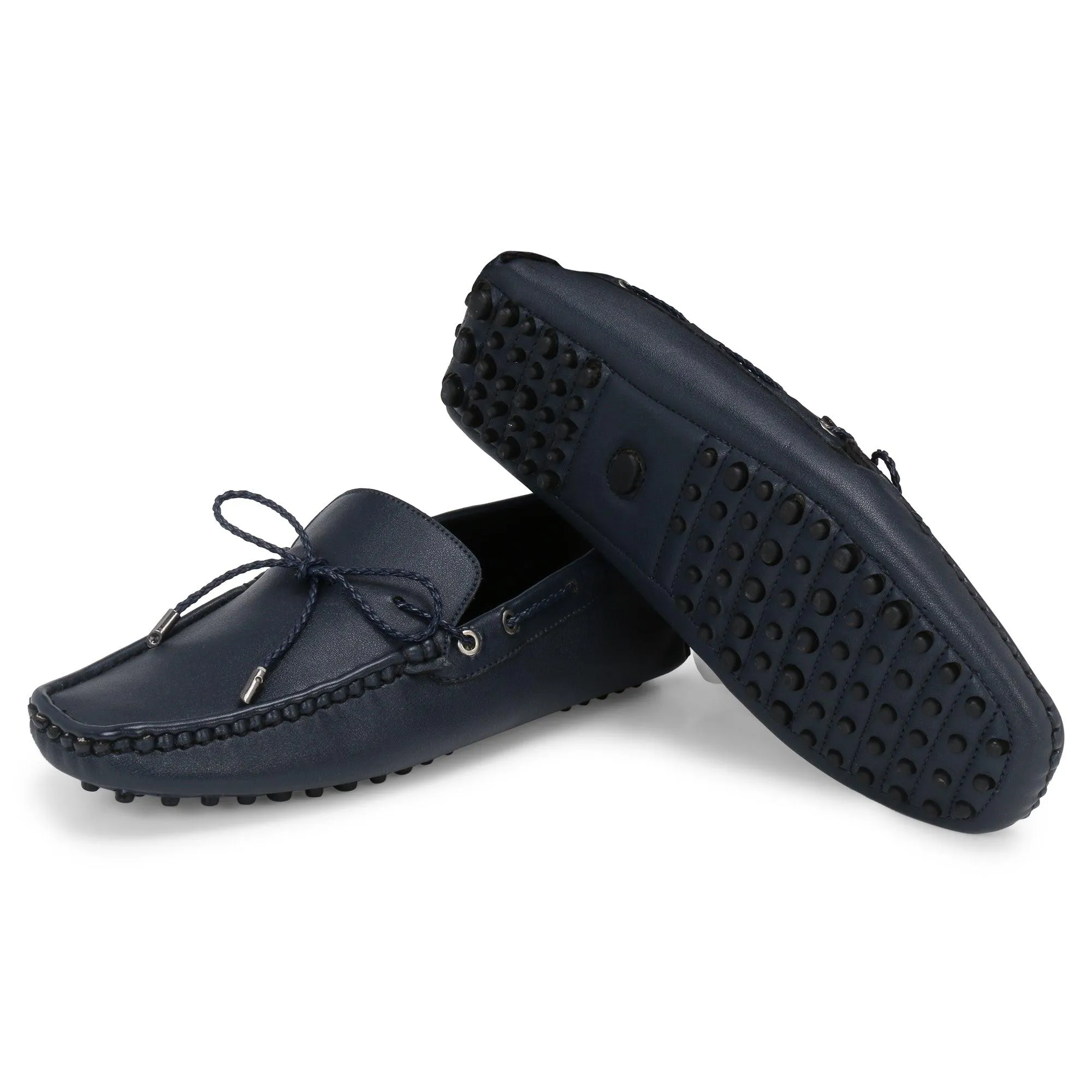 Aza Blue Driving Loafers