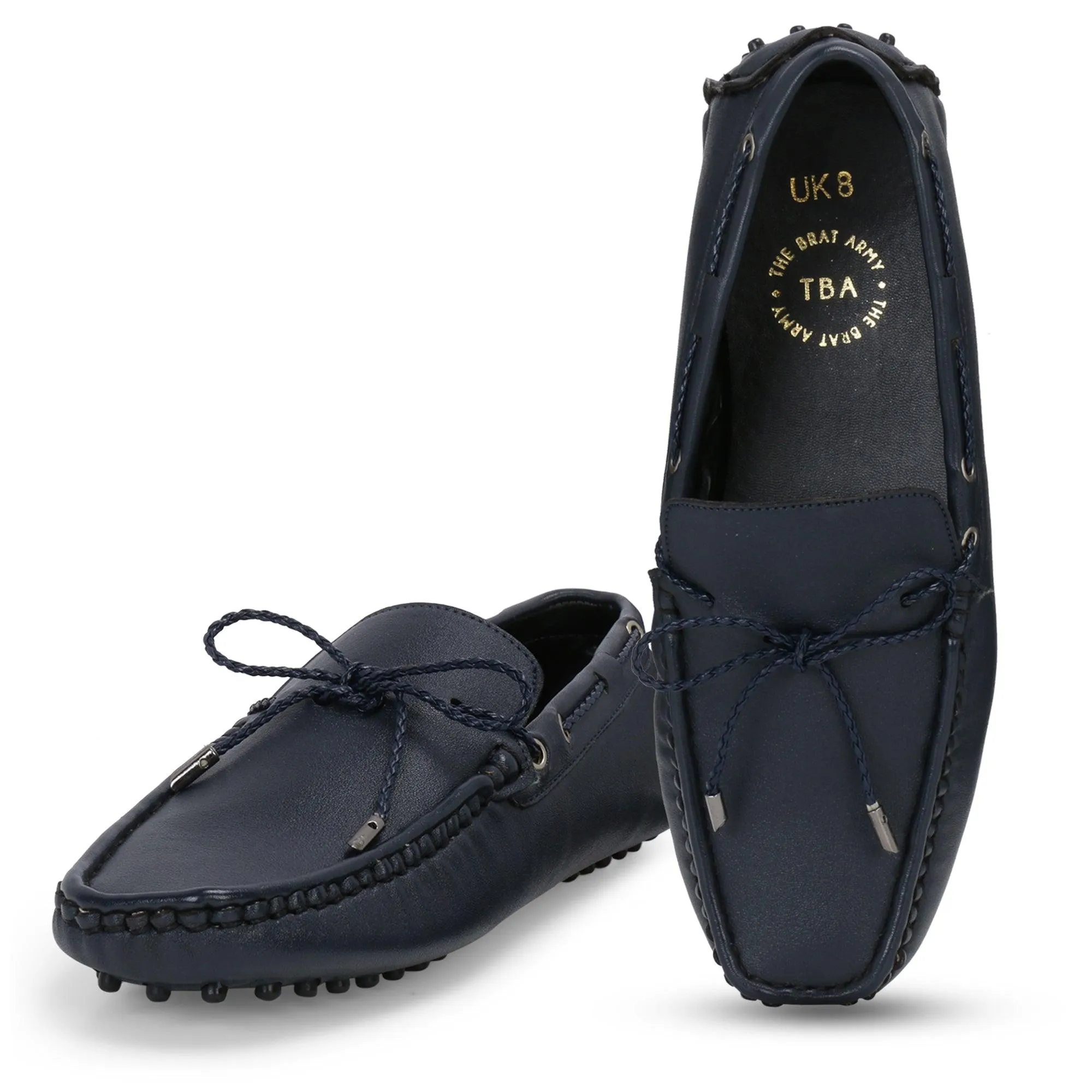 Aza Blue Driving Loafers