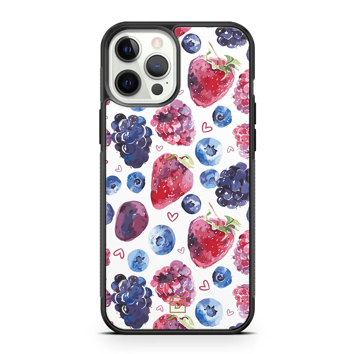 Berry Romance Rubber Phone Case