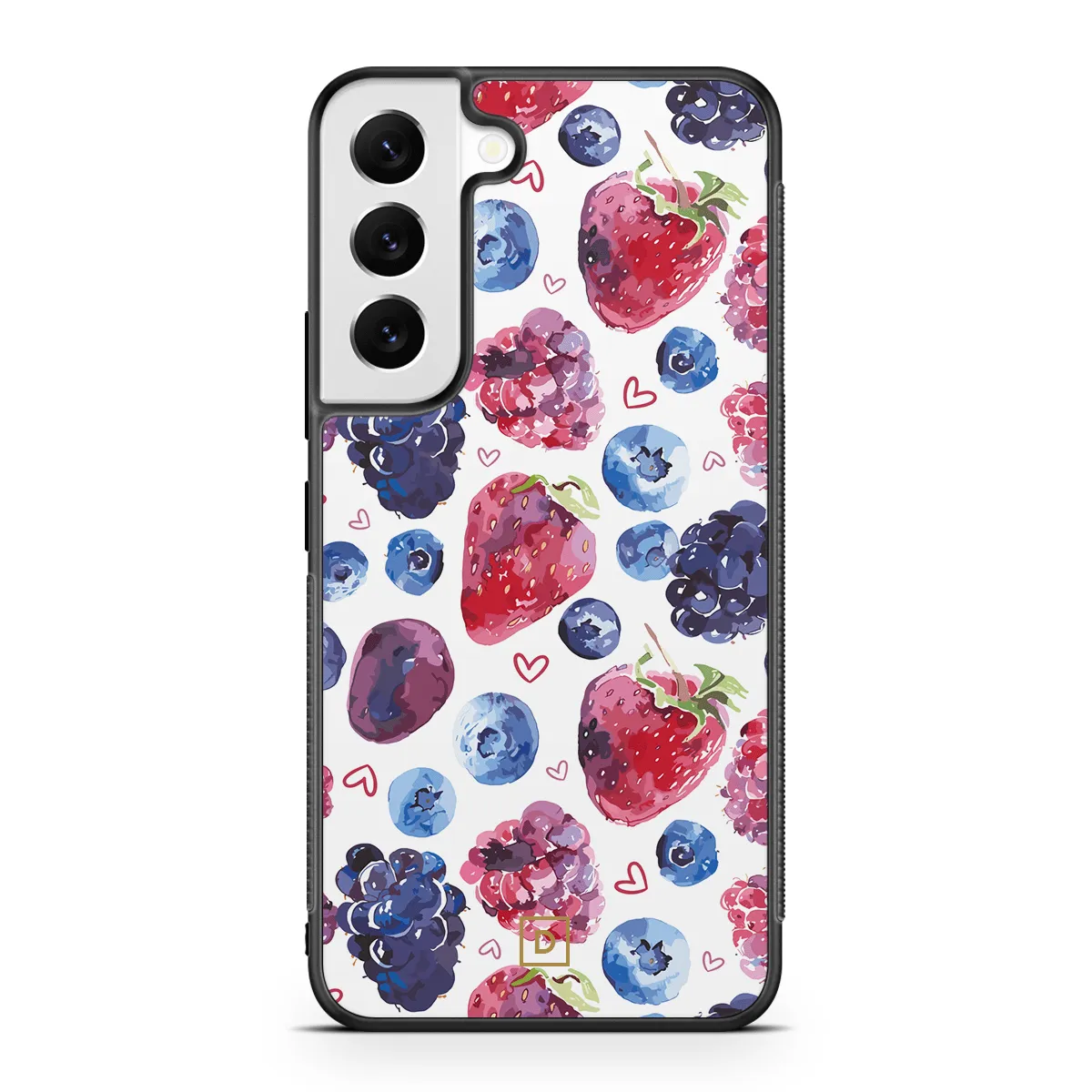 Berry Romance Rubber Phone Case