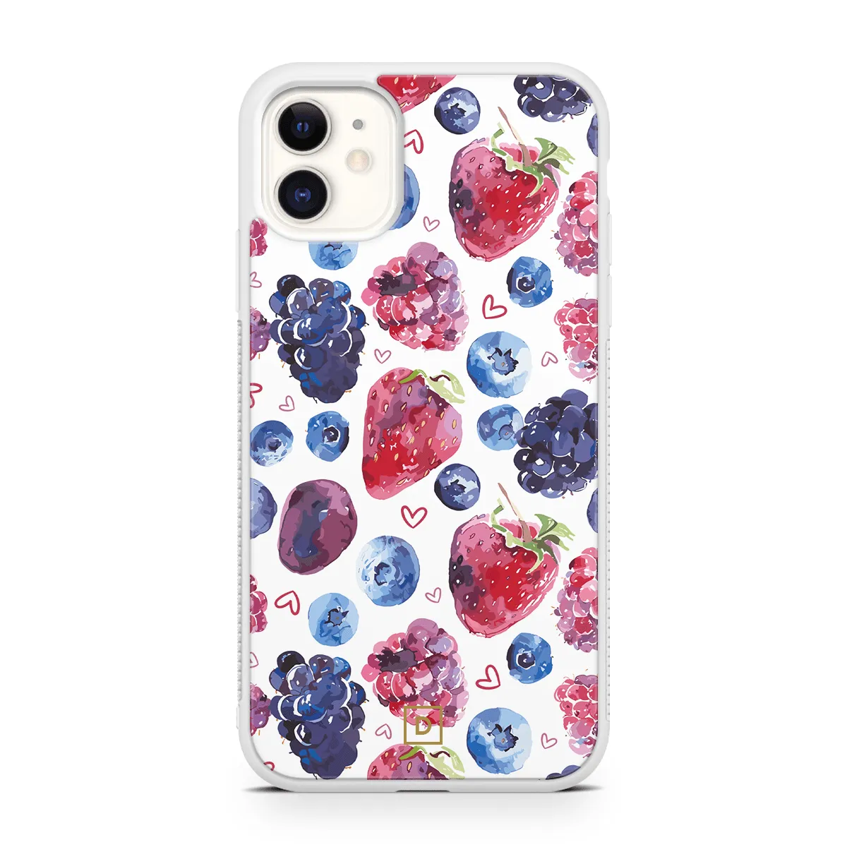 Berry Romance Rubber Phone Case