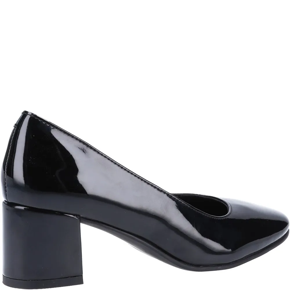 Black Anna Patent Court Shoes