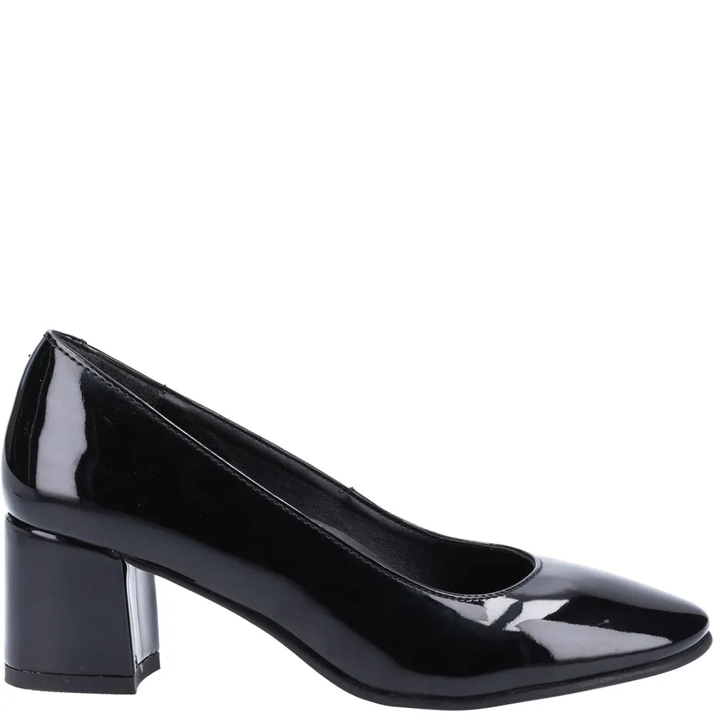 Black Anna Patent Court Shoes