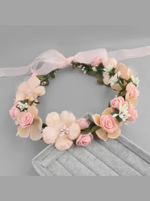 Blooming Roses Petal Flower Crown