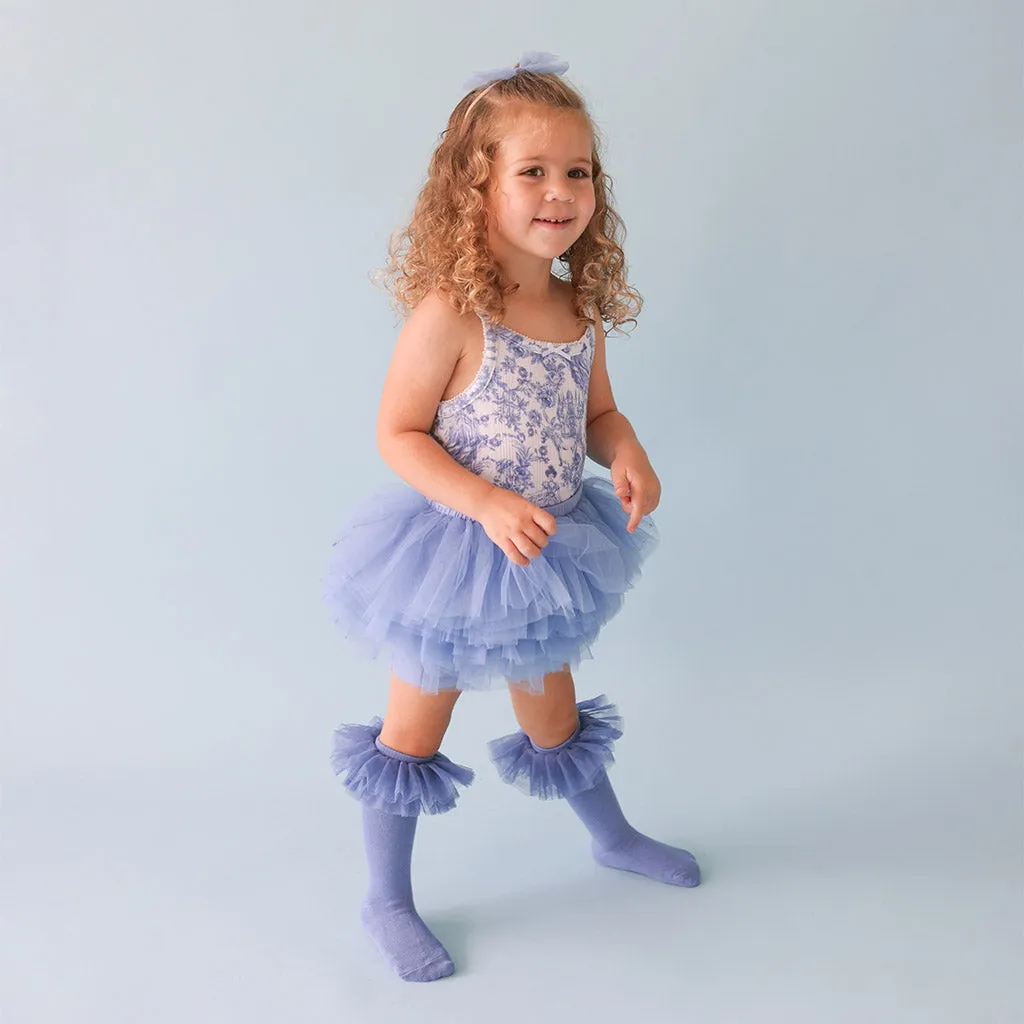 Blue Dew Tulle Skort