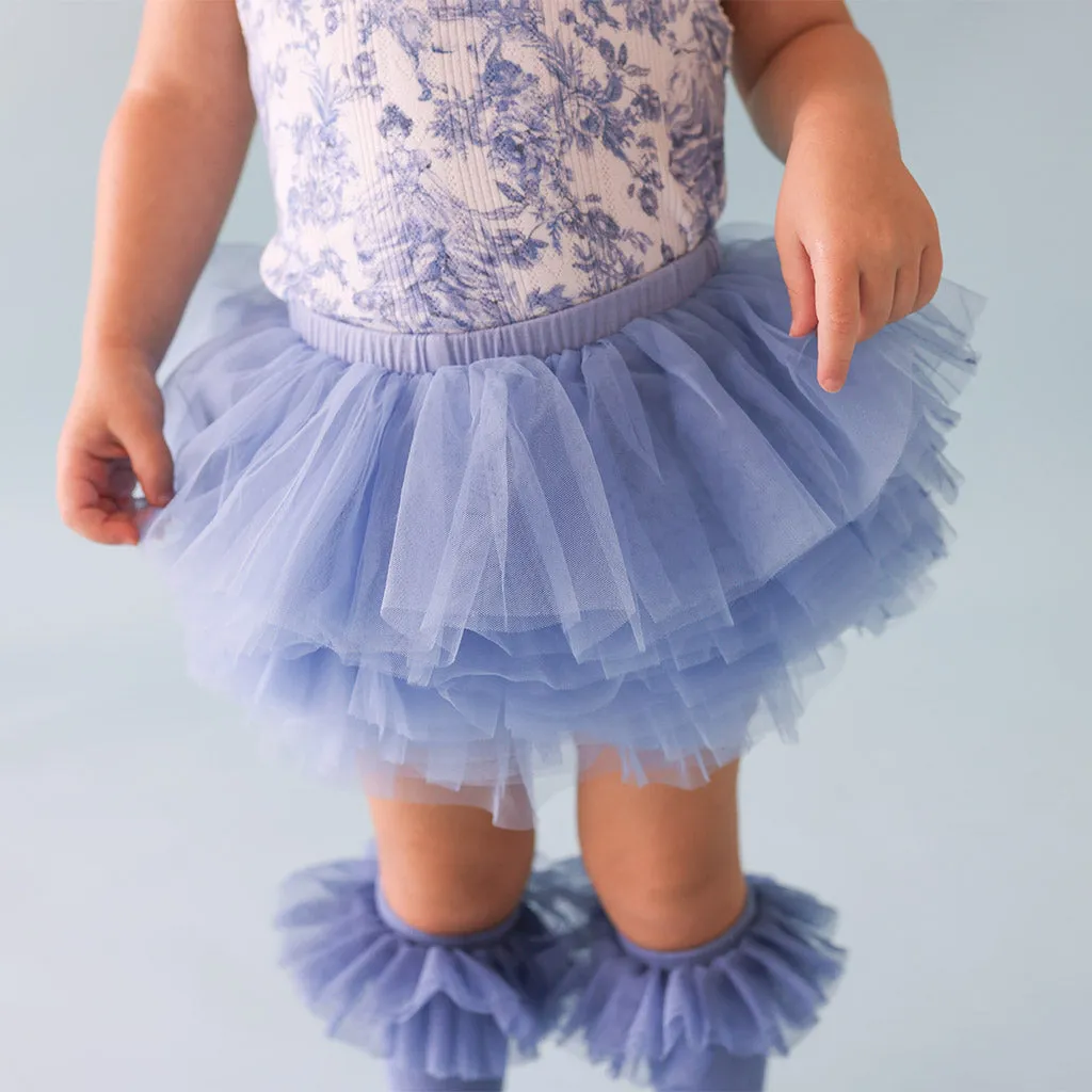 Blue Dew Tulle Skort