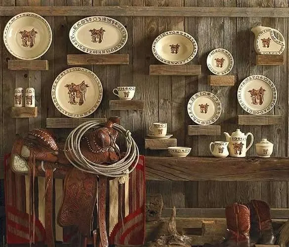 Boots and Brands Western Dinner Plates