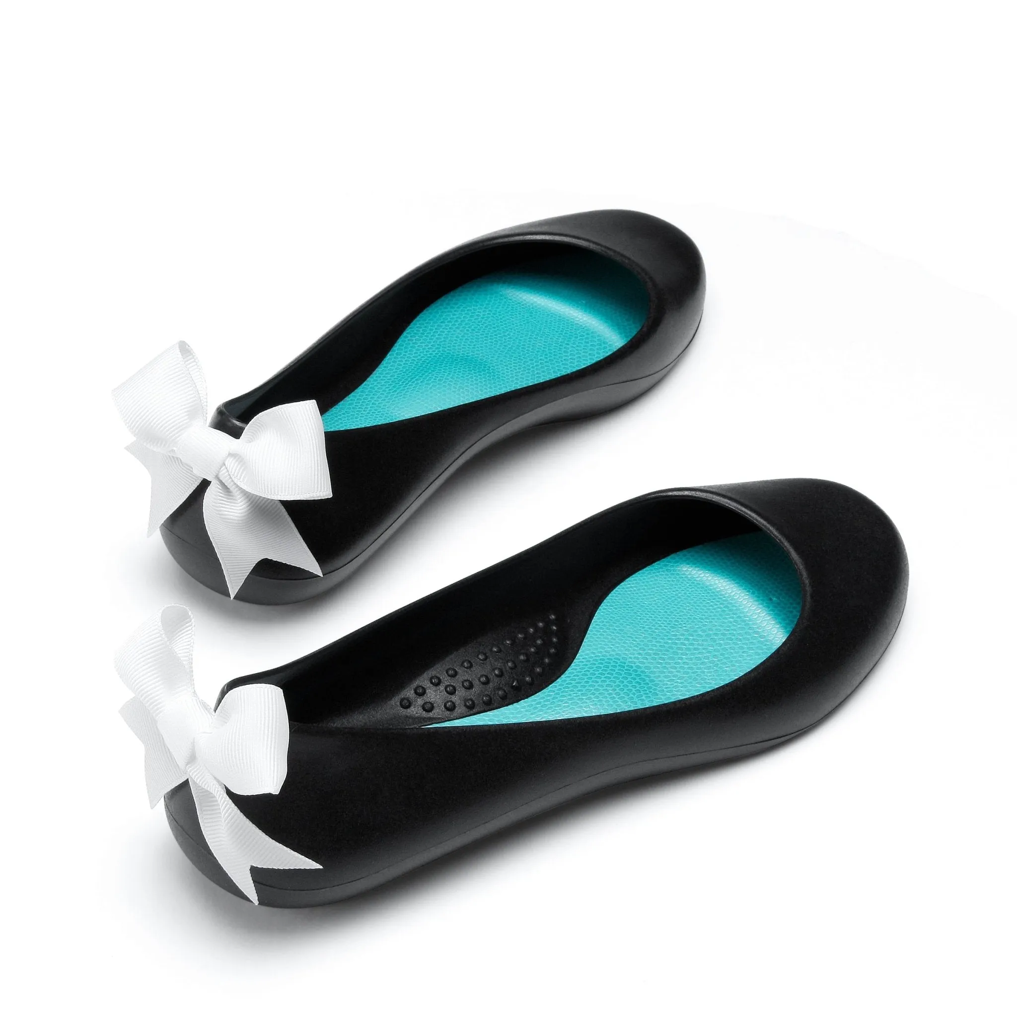 Bow Ballet Flats, Matte Licorice Shoe