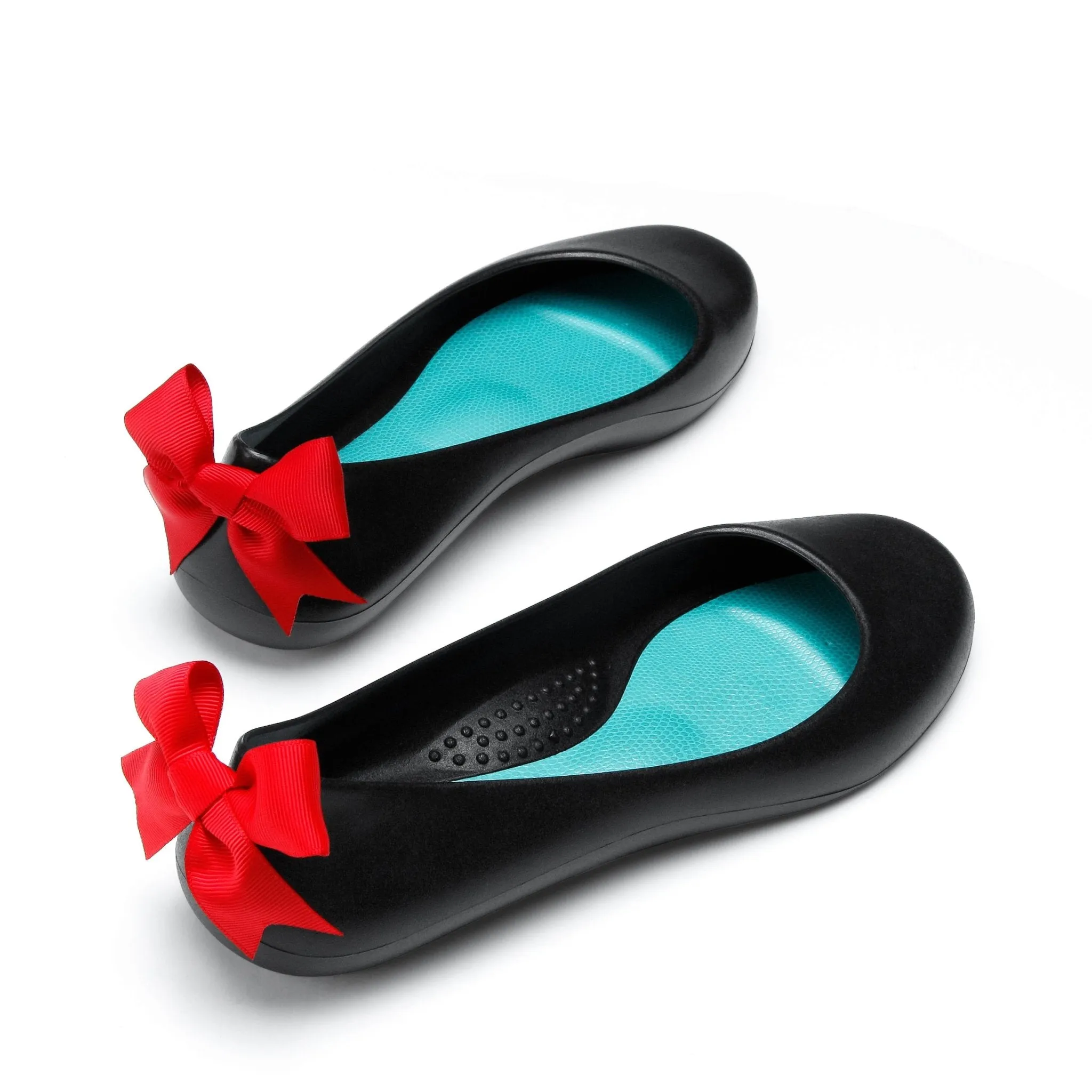 Bow Ballet Flats, Matte Licorice Shoe