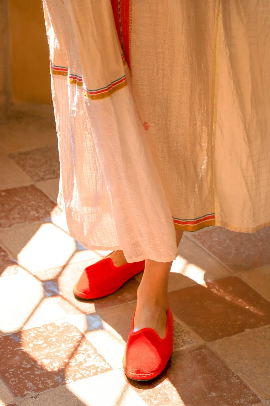 Bright Orange Venetian Slippers - Teod'amar