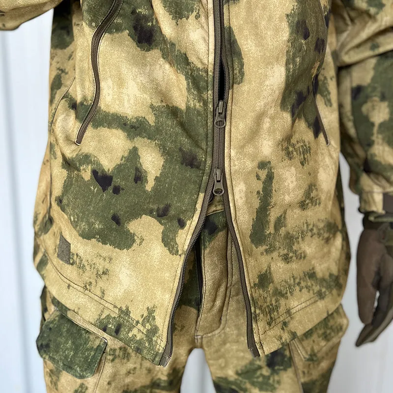 Camouflage Windproof Thickened Waterproof Tactical Jacket Trouser Suits