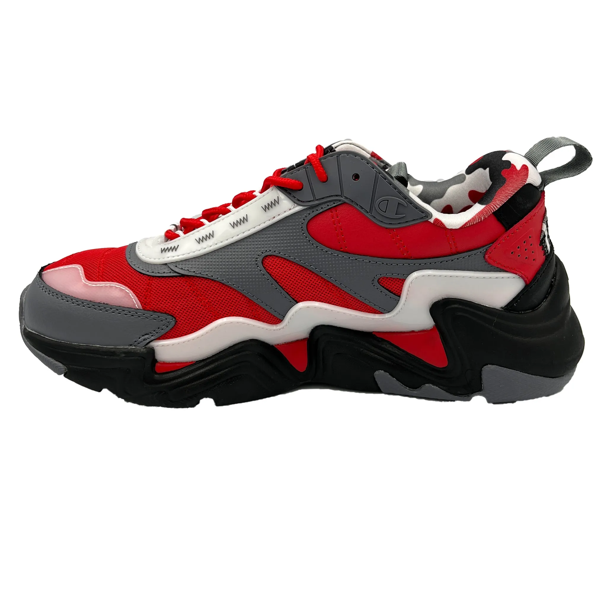 Champion Men's Scarlet/Grey Hyper C Flood Shoes CP101687M