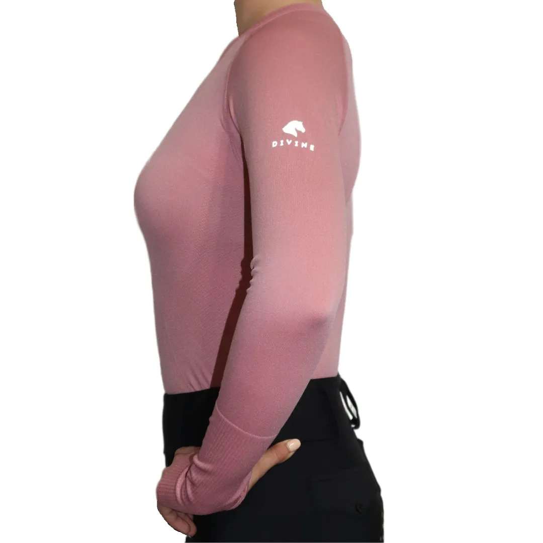 Chic Athletic Long Sleeve Shirt - Pink