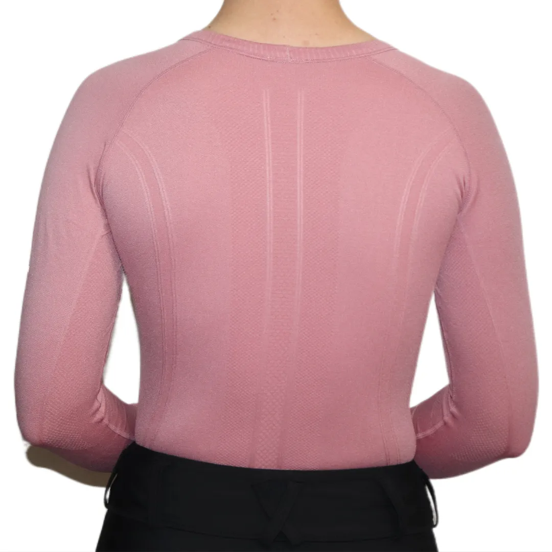 Chic Athletic Long Sleeve Shirt - Pink