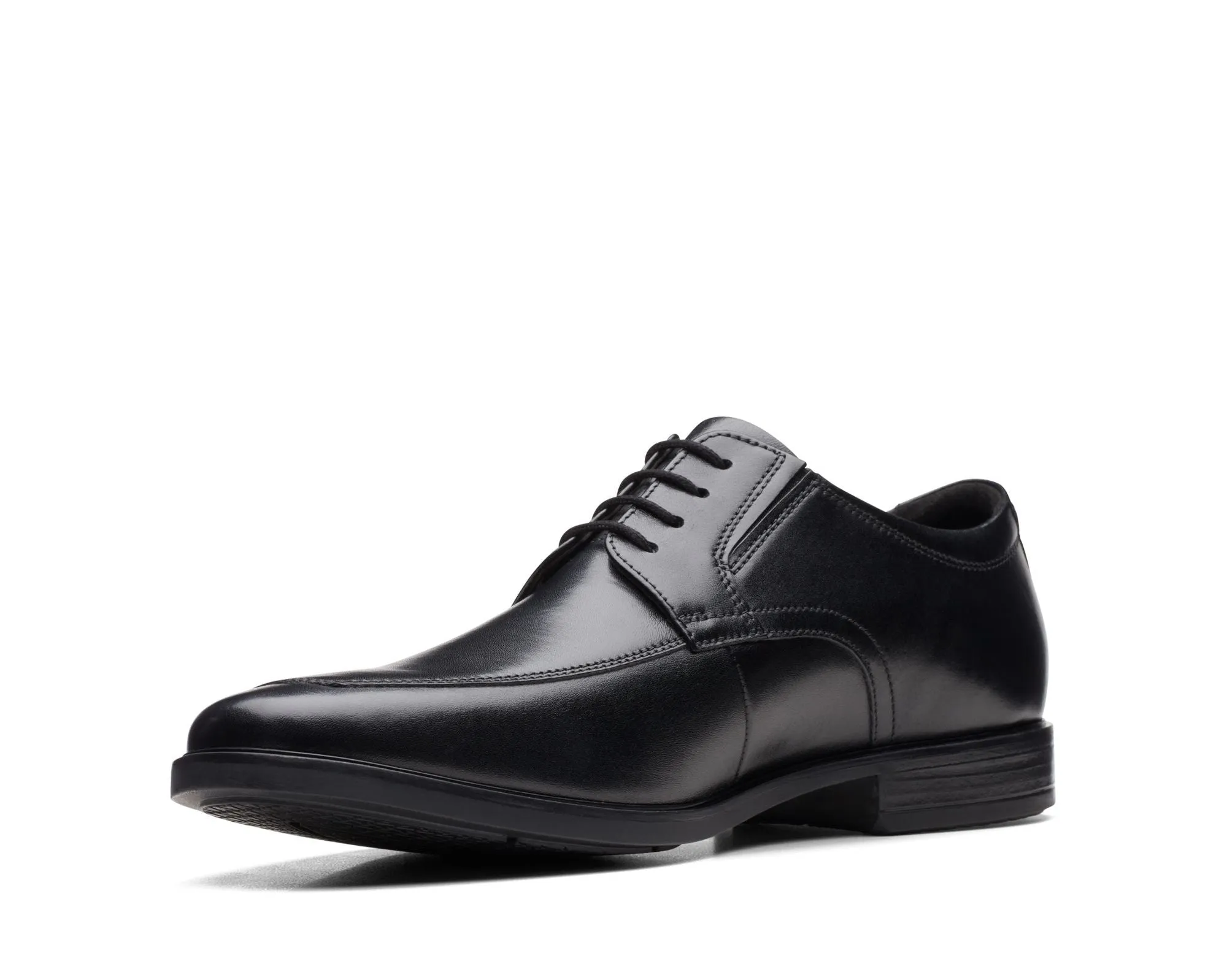 Clarks Howard Apron Black Leather