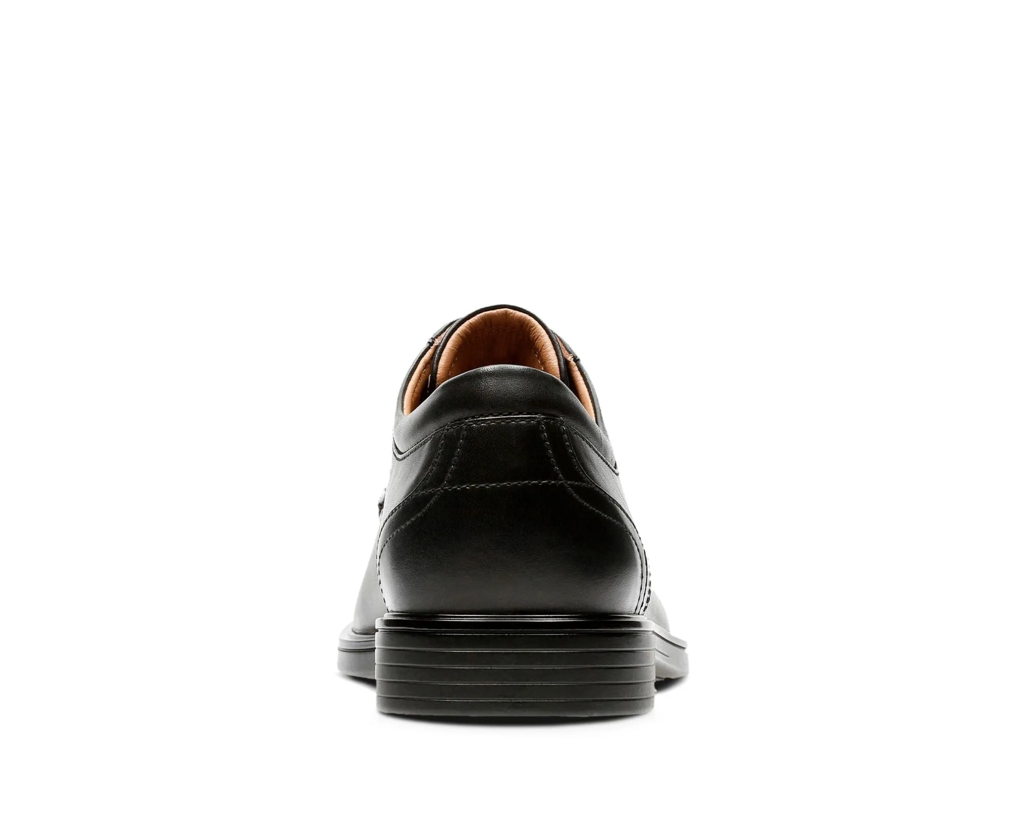 Clarks Un Aldric Park Black Leather - Standard Width