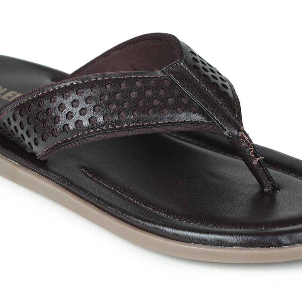 Coolers By Liberty COLE-1E Casual Brown Slippers & Flip-Flop For Men