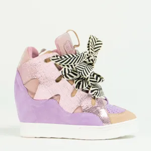 Courageous Lilac/Pink metallic leather