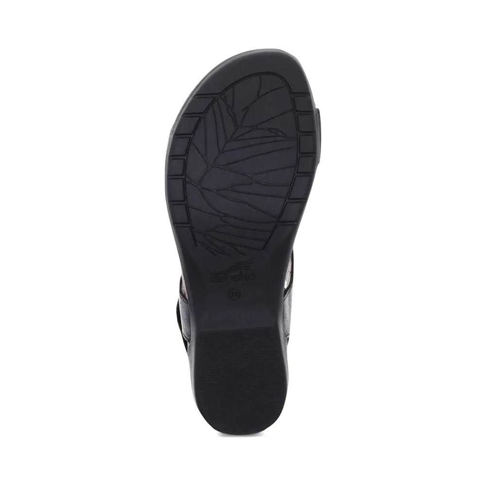 Dansko Women's Reece Thong Sandal in Black