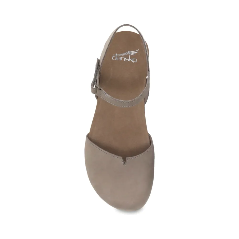 Dansko Women's Rowan Closed Toe Sandal in Stone