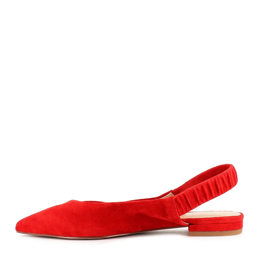 DELPHINE - RED SUEDE