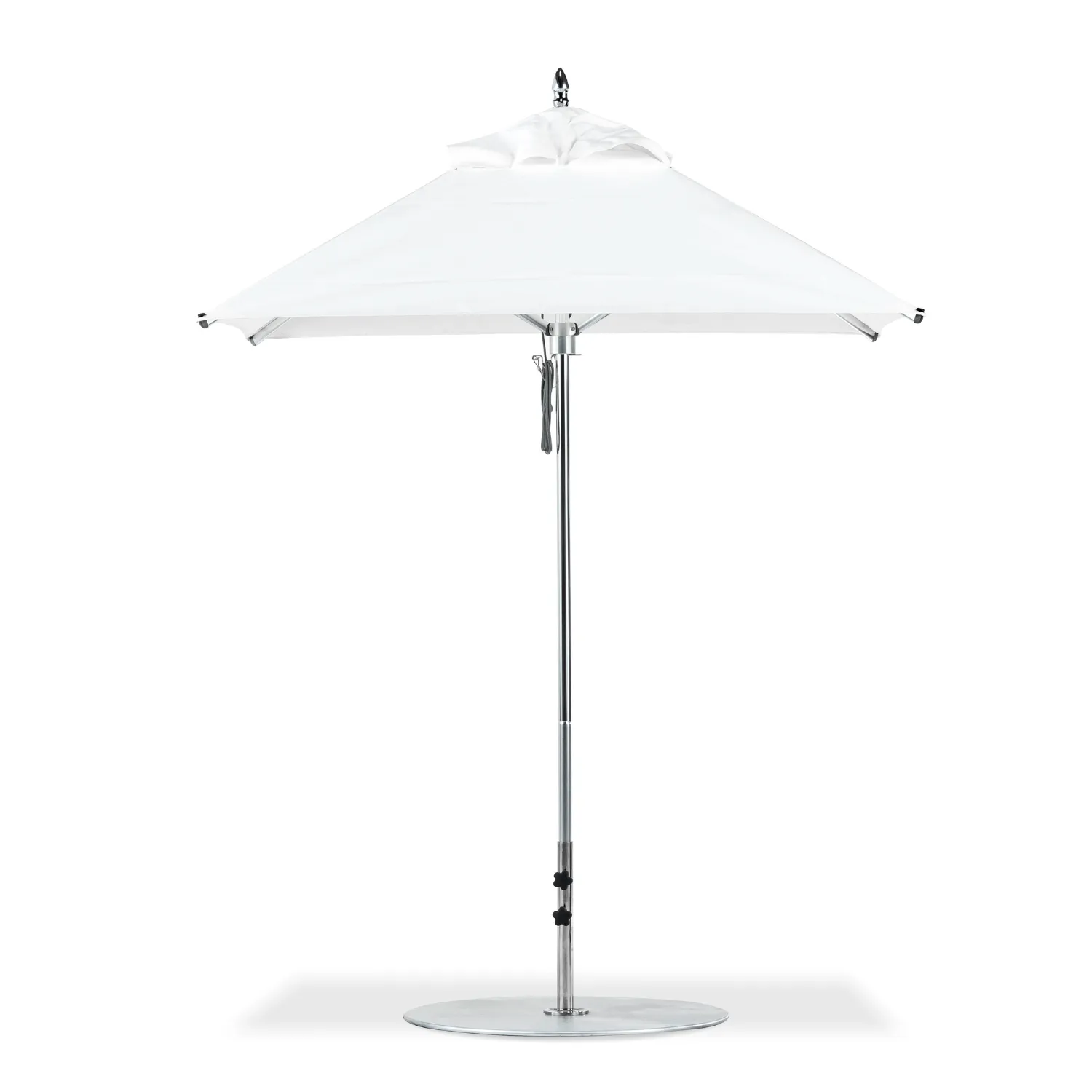 Designer 6.5' Square White Market Umbrella