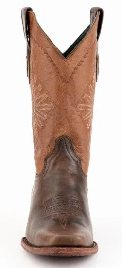 Ferrini Mens Santa Fe Handcrafted Brown Cowboy Boots