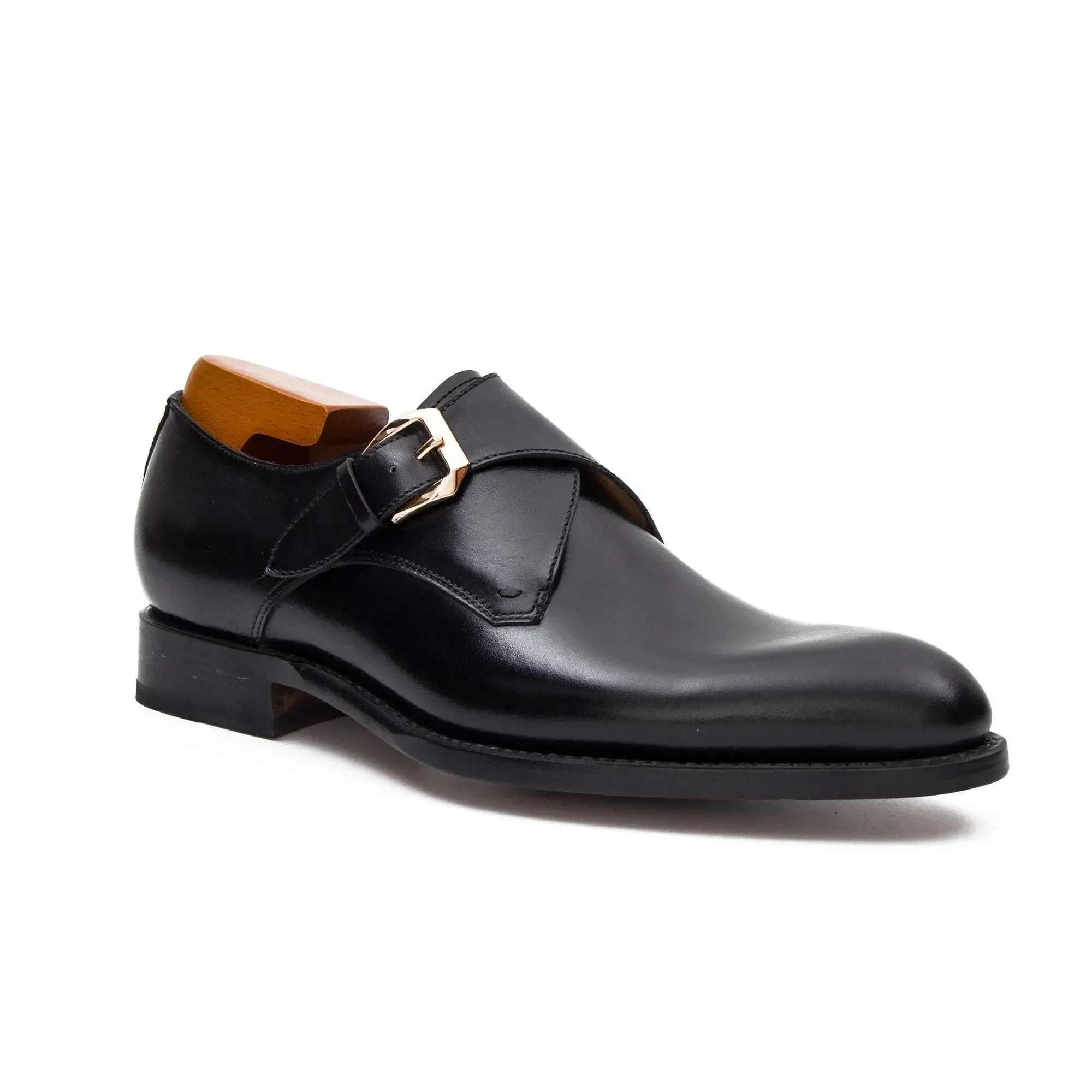 Goodyear Welted Calfskin Monk Strap Shoes