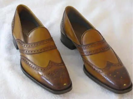 Handmade Men's Tan Color Leather Shoes, Men Leather Dress Formal Fashion Shoes