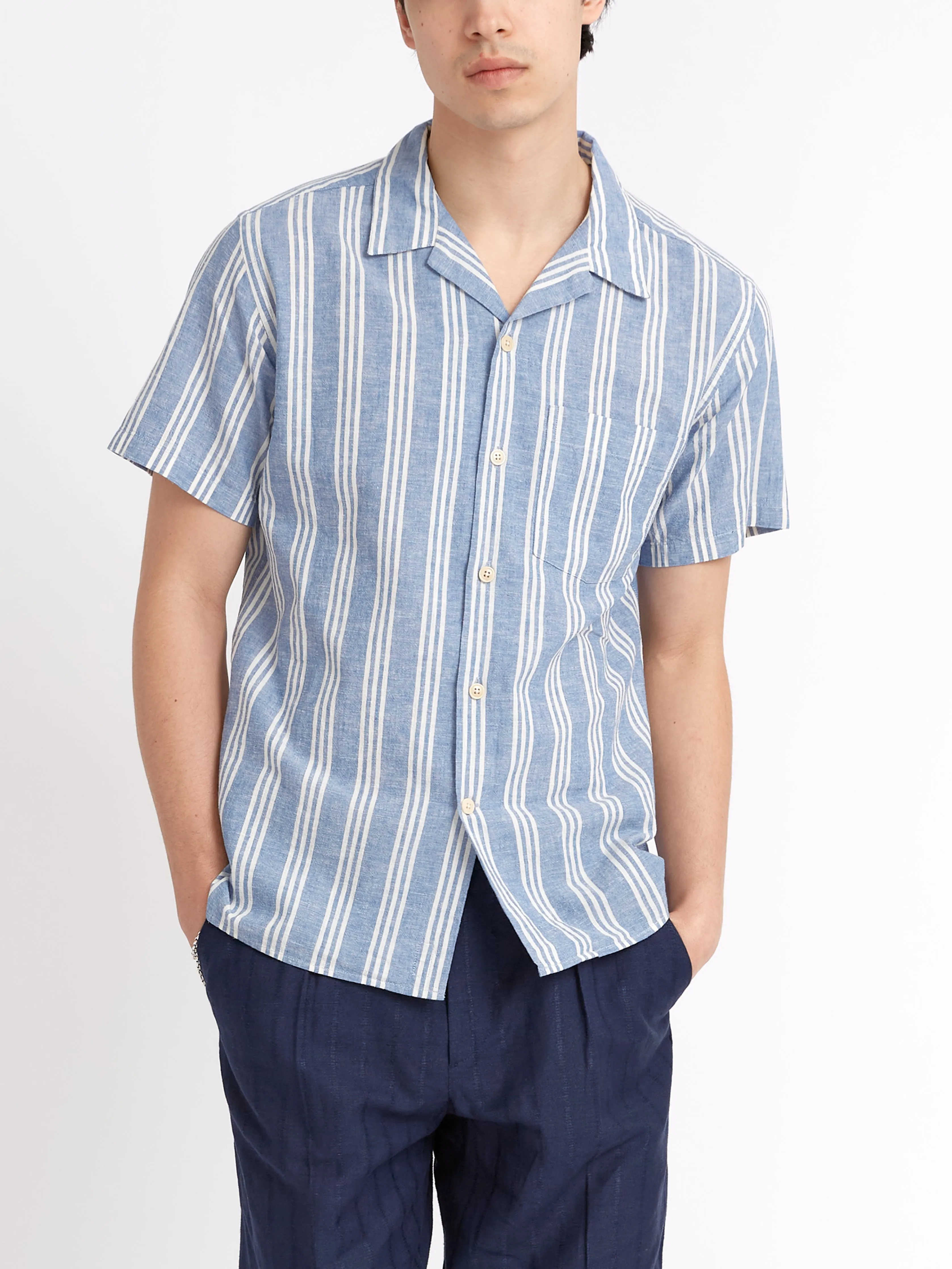 Havana Short Sleeve Shirt Singer Blue