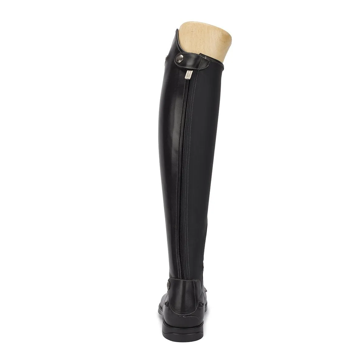 LEONARDO<br>Standard riding boot in black calfskin [40 - 46]