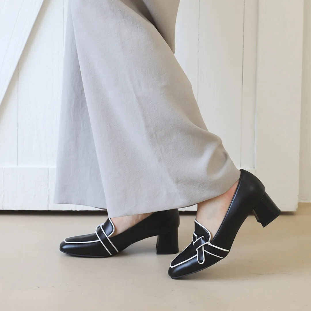 LIZZIE - chunky heel loafer