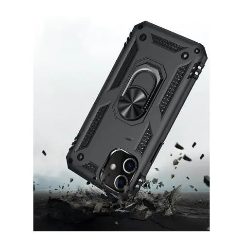 Military Series Black Kickstand Case - iPhone 12 mini