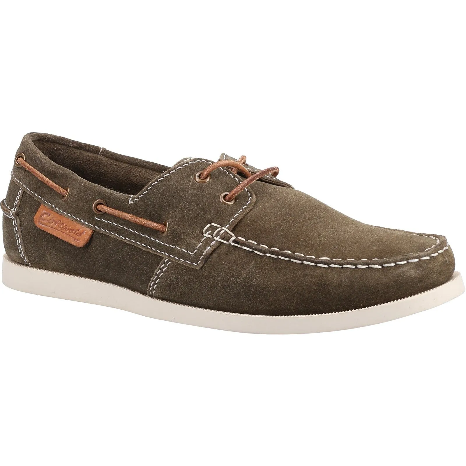 Khaki Mitcheldean Mens Casual Boat Shoes - Comfortable and Stylish Footwear