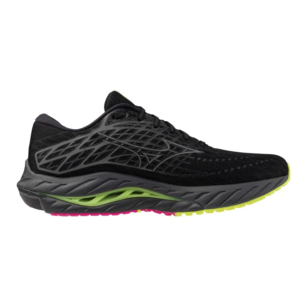 Mizuno Wave Inspire 20 (Unisex) - Black/Silver/Sunny Lime