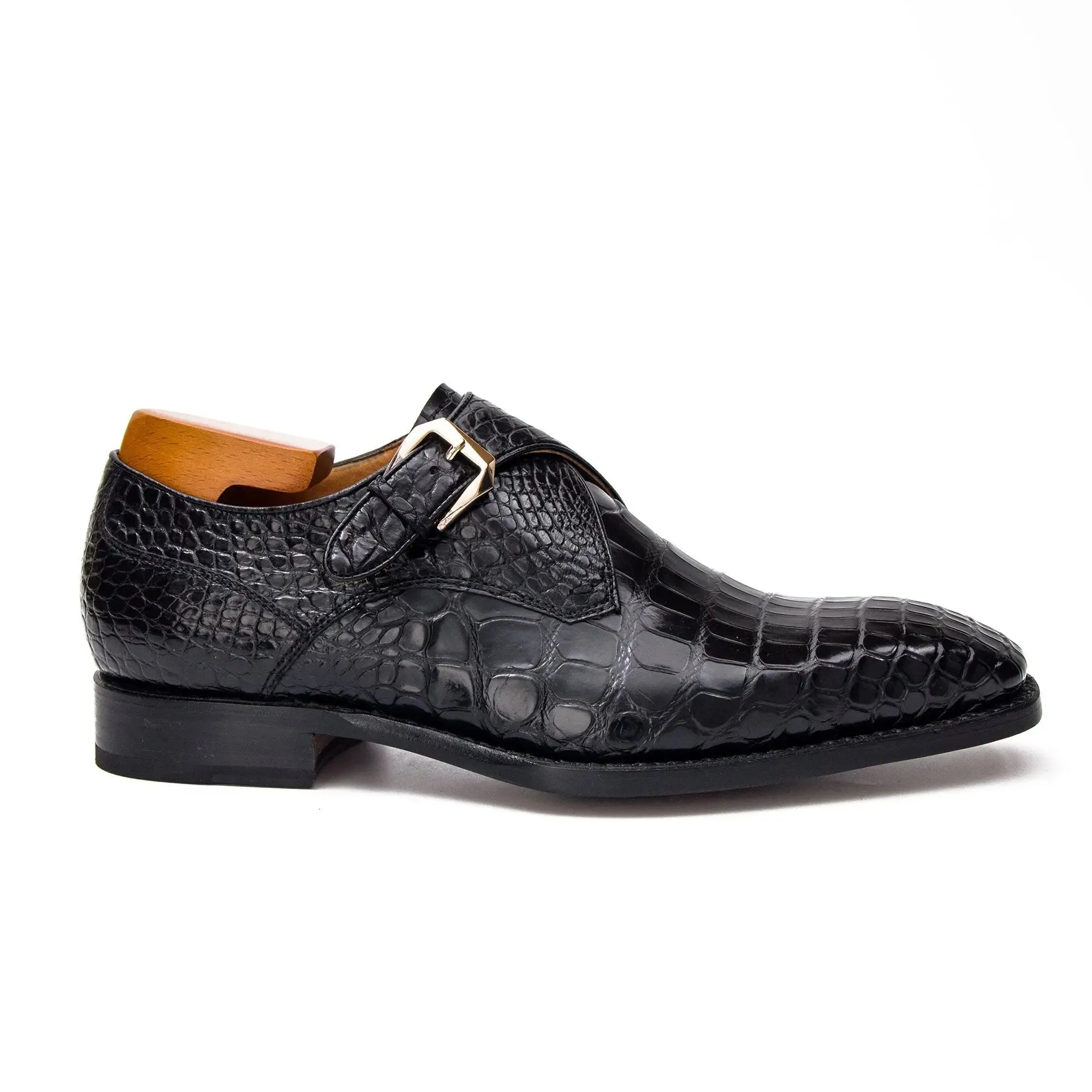 Nile Crocodile Monk Strap Shoes