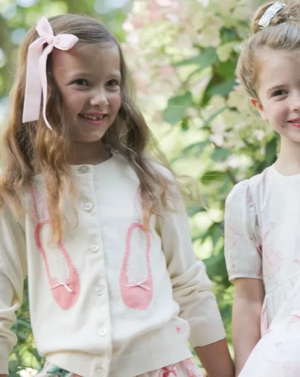 Soft Pink Ballet-Inspired Sweater for Kids - PINK CHICKEN