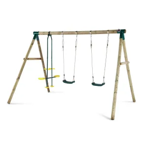 Plum Colobus Wooden Swing Set