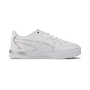 Puma women's sneakers shoe Skye Metallic 374797 01 white silver