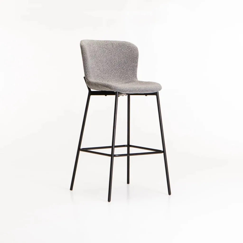 RAE BOUCLE FABRIC BARSTOOL