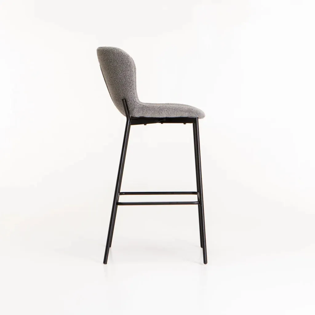 RAE BOUCLE FABRIC BARSTOOL