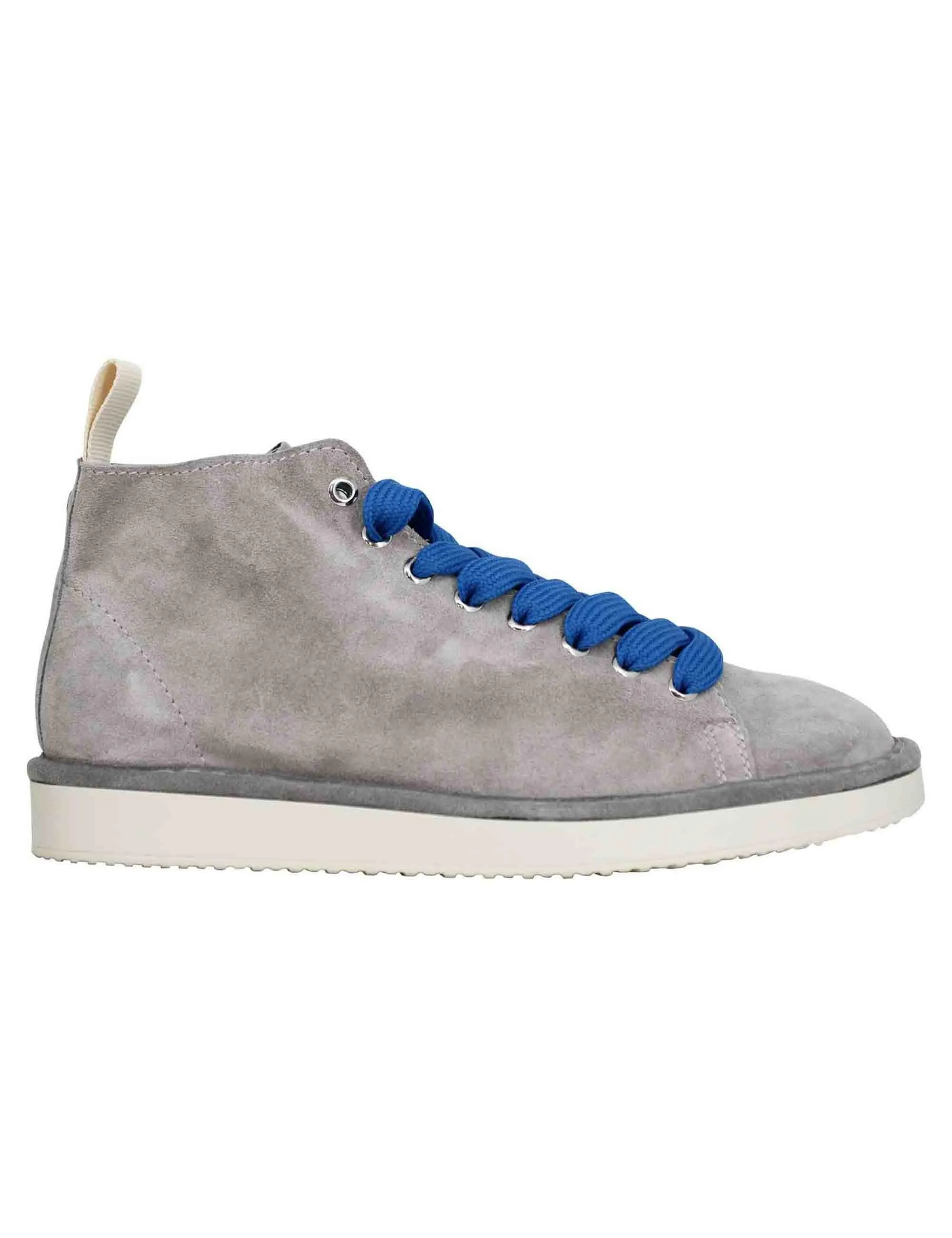 Sneakers uomo in camoscio grigio