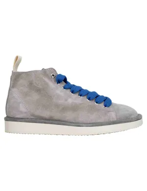 Sneakers uomo in camoscio grigio