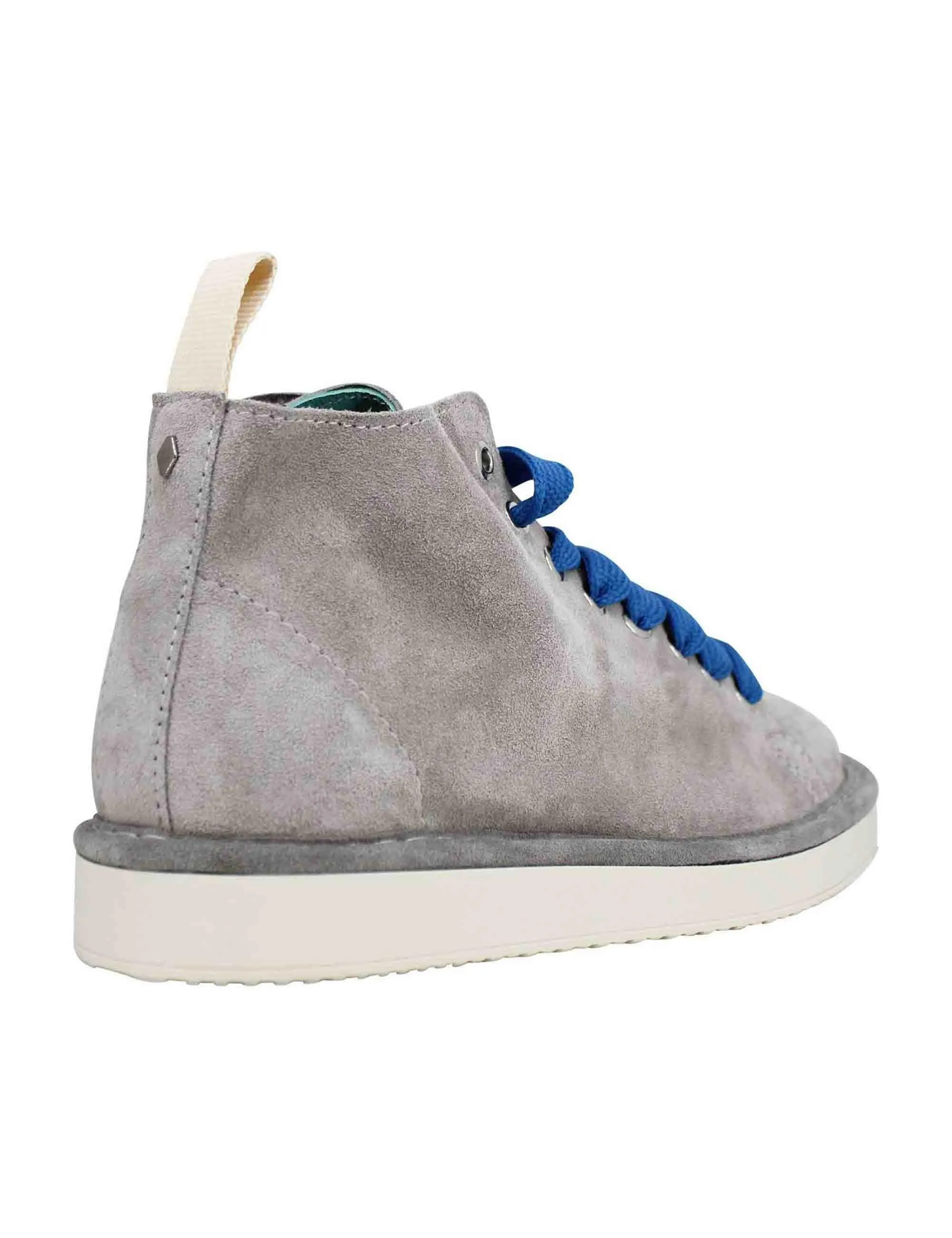 Sneakers uomo in camoscio grigio