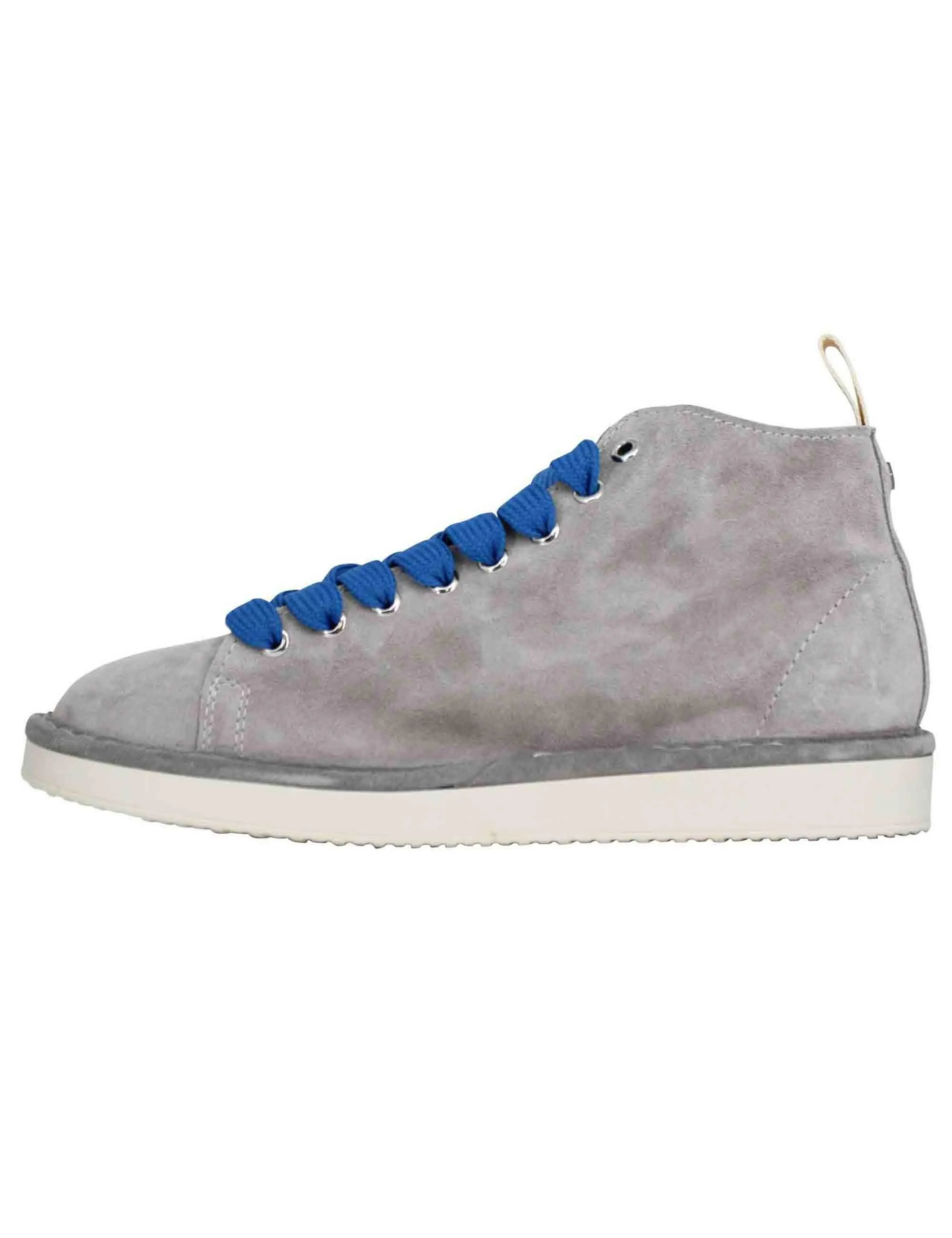 Sneakers uomo in camoscio grigio